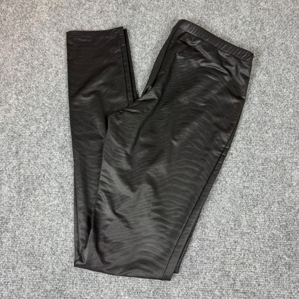 XXI Forever 21 Black Ripple Texture Whimsy Goth Vampirecore Leggings Pants M